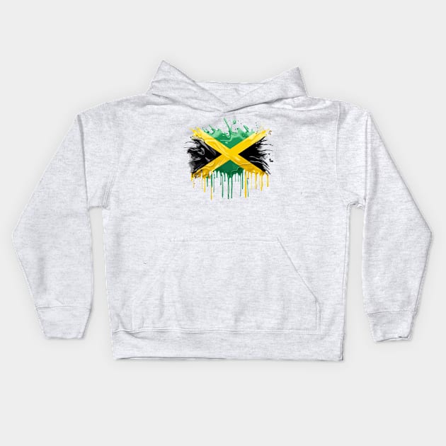 Jamaica Flag Kids Hoodie by Graceful Designs